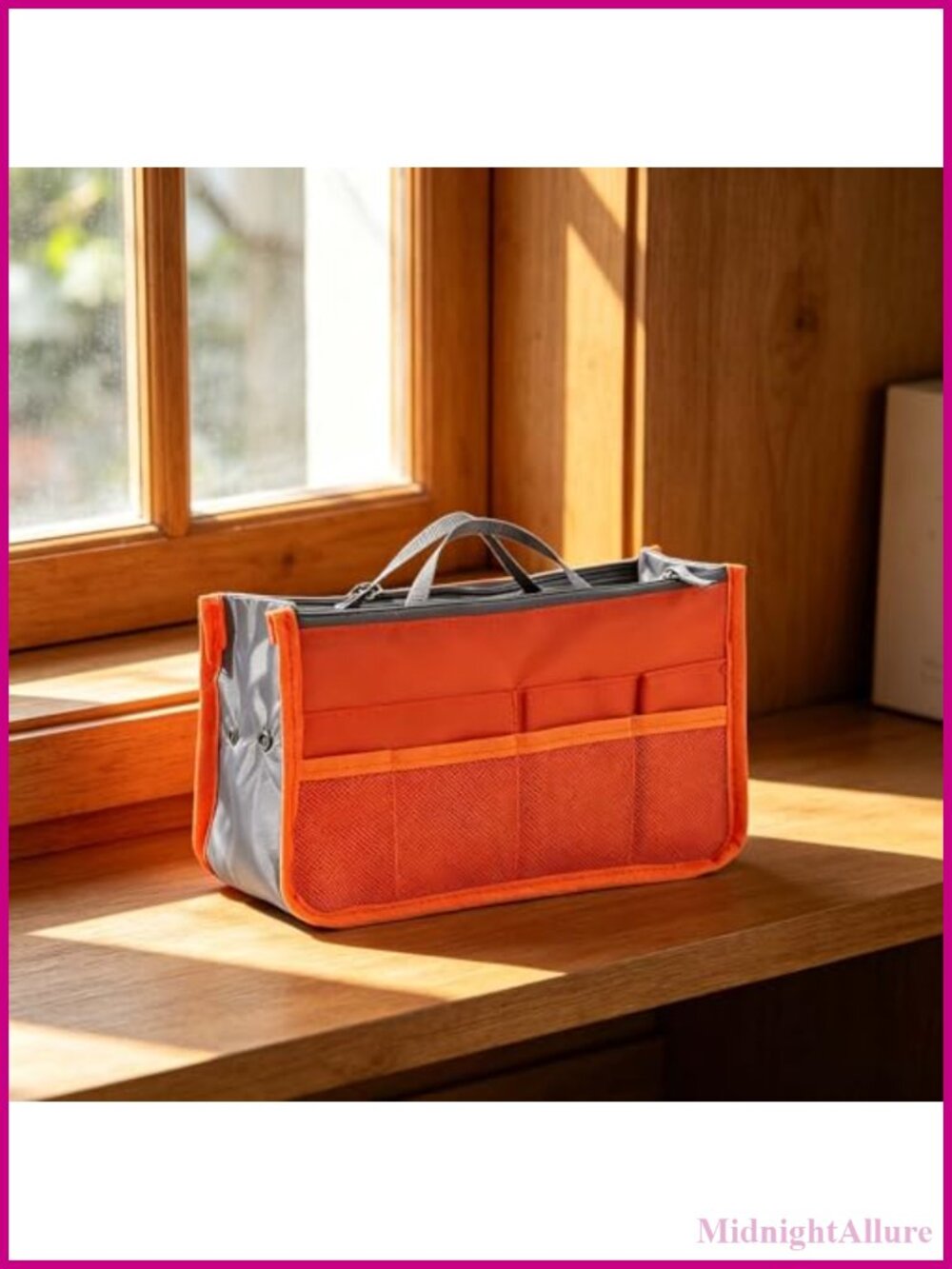 Expandable Handbag Organizer Insert Liner Multiple Pockets Cosmetics Essentials